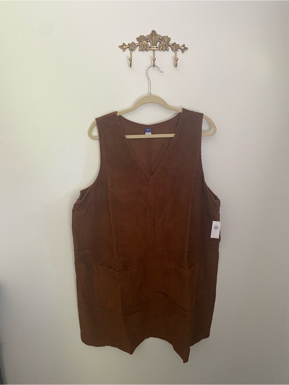 Old Navy Rust Corduroy Mini Dress